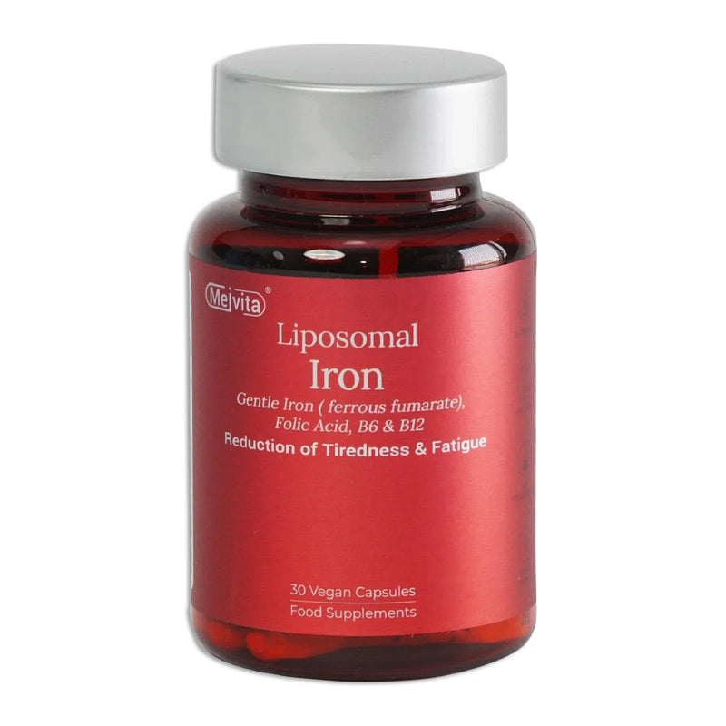 Gentle Liposomal Iron for Women - 17mg - Iron Supplement with Zinc, Folic Acid, B6, B12 & Copper, Fatigue Supplements with High Bioavailability - Vegan Guten Free(30 Capsules, 1 Month Supply)