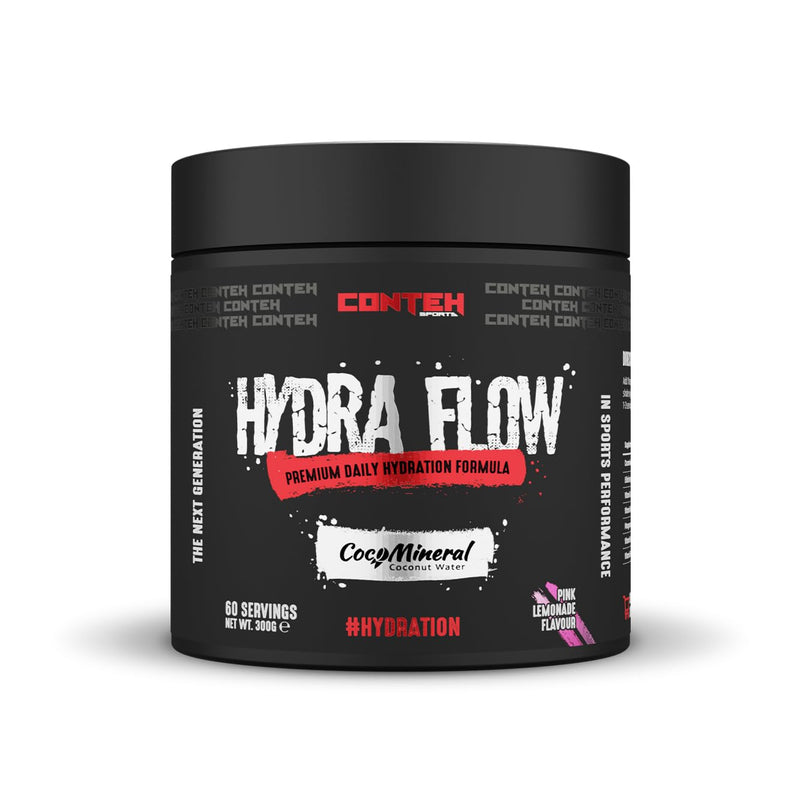 Hydra Flow Electrolyte Powder with CocoMineral® | Premium Daily Hydration Supplement | Replenish Electrolytes & Vitamins | 30 Servings | Post-Workout & Daily Use (Pink Lemonade)