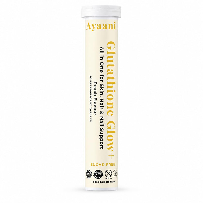 Glow+ Peach 7-in-1 Glutathione Beauty Drink | Glutathione 500mg + Vitamin C 500mg | Hyaluronic Acid, Biotin, Zinc & ALA | Skin Glow, Even Tone & Radiance | Zero Sugar, No Fillers | 20 Count
