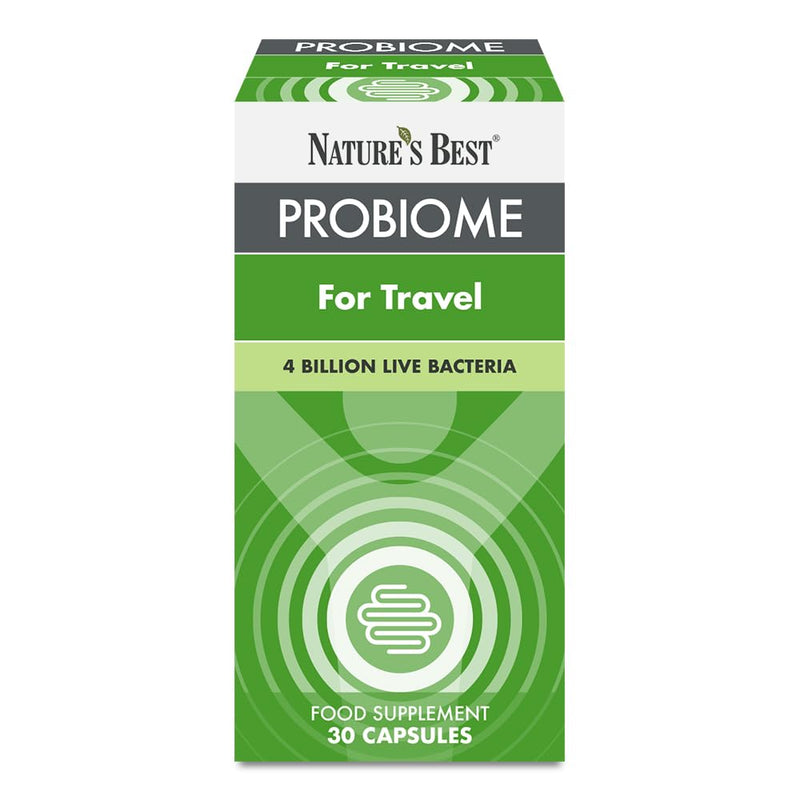 Nature’s Best ProBiome for Travel - 4 Billion Friendly Bacteria - Delayed Release Capsules - 30 Capsules (1 Month Supply) 30 count (Pack of 1)