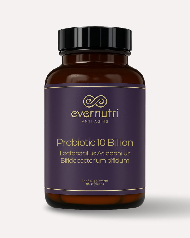 Probiotic 10 Billion - Lactobacillus Acidophilus & Bifidobacterium Bifidum – Gut & Digestive Support – 60 Vegetarian Capsules