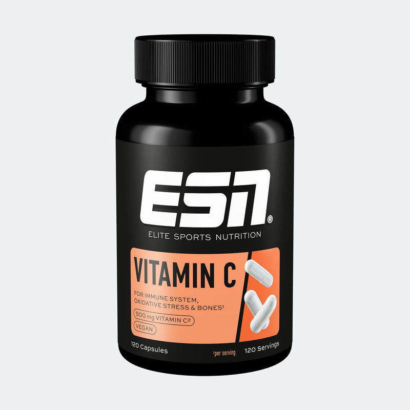 ESN Vitamin C, 120 Capsules, 500 mg Vitamin C per Capsule, high dose, Vegan – Made in Germany