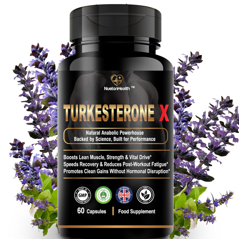 Turkesterone X by NuetonHealth – 800 mg Ajuga turkestanica Extract (10:1) | High Strength Turkesterone Supplement for Men | 60 Capsules | Lab Tested | Clean Vegan Formula 60 count (Pack of 1)