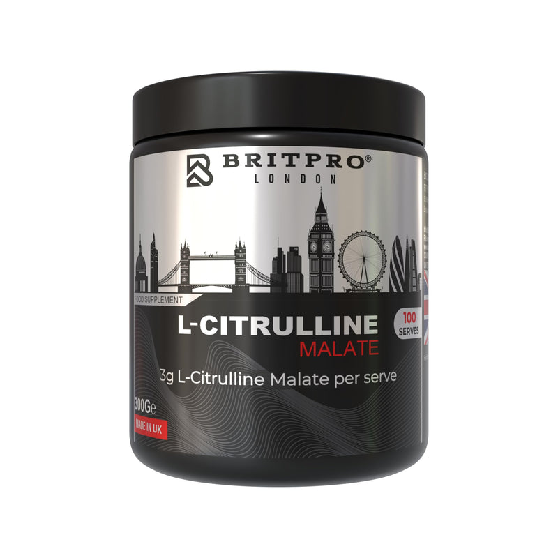 Citrulline Malate, 300g - 2:1 Ratio L-Citrulline Malate - Muscle Pump, Endurance & Recovery Support - Boosts Blood Flow & Training Performance - Made in the UK