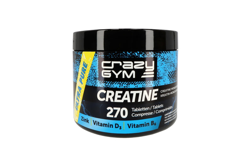270 Tablets. Creatine Monohydrate, Vitamin D3, Vitamin B6 & Zinc– 67 Daily Servings – Micronized Creatine in Convenient Tablet Form (Sugar Free)