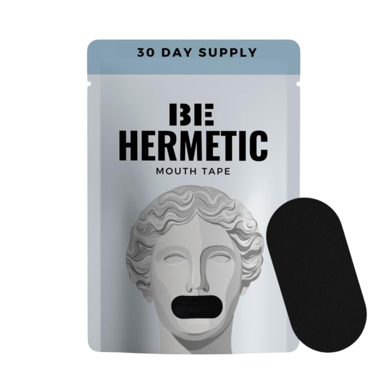 Mouth Tape for Sleeping - 30 Hypoallergenic Strips - Hermetic Mouth Tape - Soft Adhesive, Beard and CPAP Compatible - Improves Sleep, Breathe Nasally, Reduces Snoring and Dryness