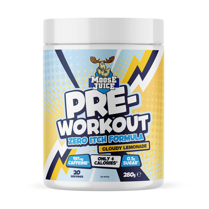 Muscle Moose Pre-Workout Zero Itch 280g - Cloudy Lemonade