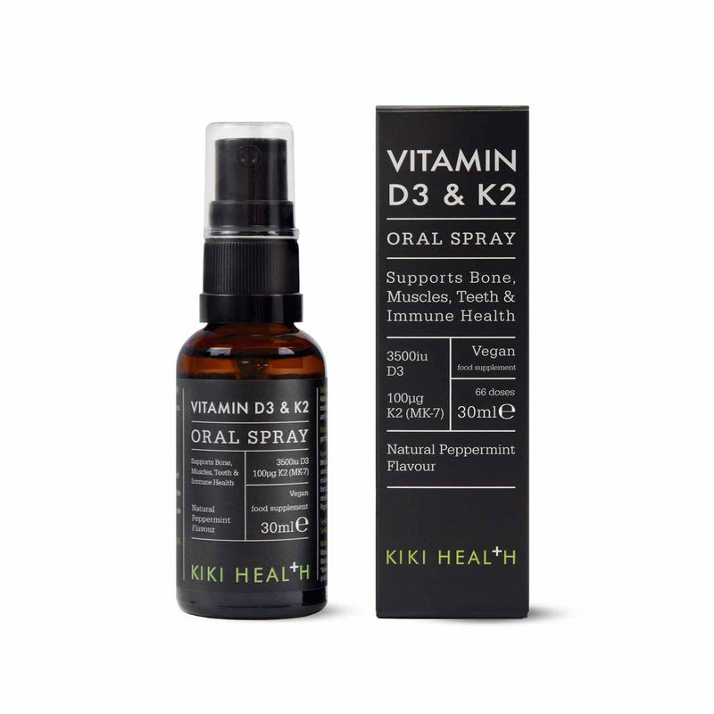 Vitamin D3 + K2 Oral Spray, 30ml – 3,500 IU, 100μg K2 (MK7) – Supports Bones, Teeth, Muscles & Immune Health – Plant-Based, Fast-Absorbing – Vegan, Sugar-Free, Non-GMO