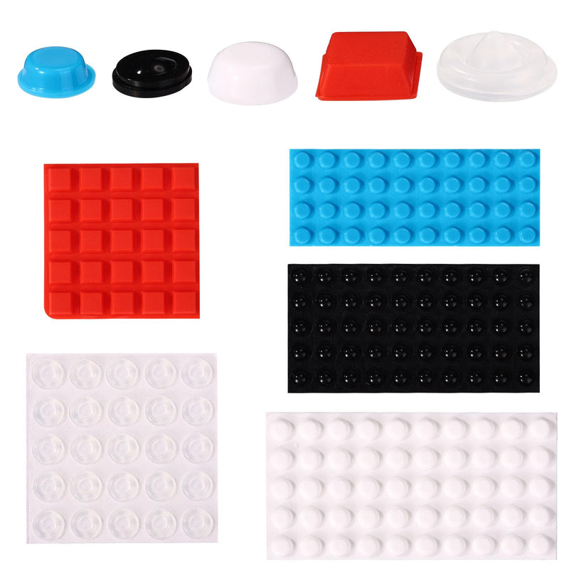 190pcs Bump Dots for Visually Impaired, Low Vision Impairment Braille Stickers Raised Tactile Dots Labels Products for Blind People Elderly Keyboard Daily Objects Assorted Sizes and Styles