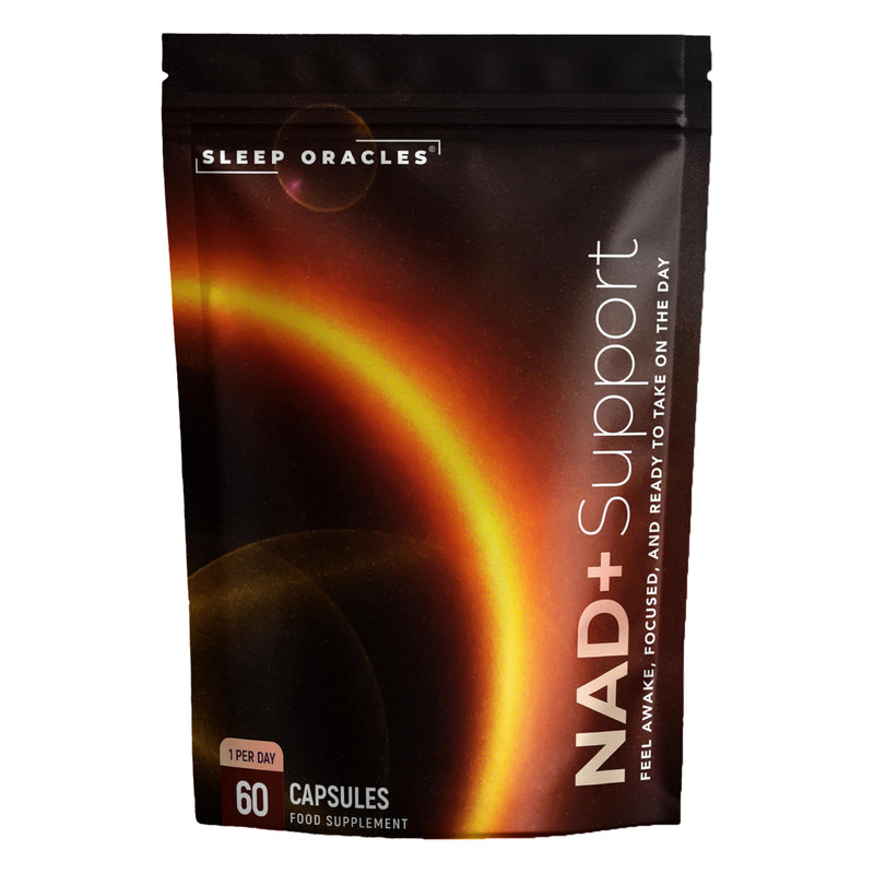 Sleep Oracles NAD+ Nicotinamide Riboside Chloride Daytime Energy & Cellular Health Support with Trans Resveratrol | NAD Supplements for Reduction of Tiredness & Fatigue | 60 Capsules