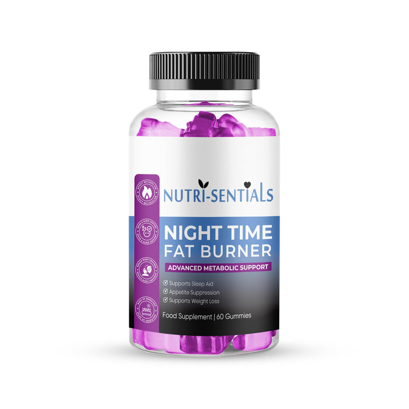 Night Time Gummies- Metabolism & Sleep Support Supplement- Promotes Relaxation & Wellness for Women & Men- Natural Weight Management Gummies with Mixed Berry Flavour- 60 Count