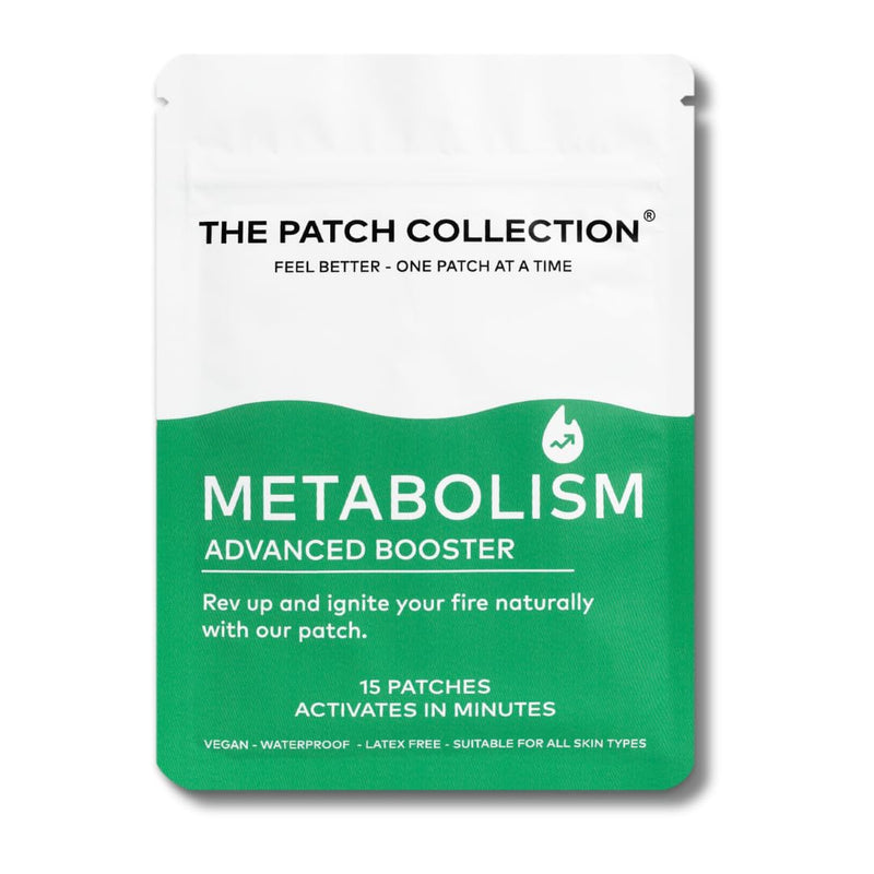 Natural Metabolism Booster Patch for Healthy Shape Support & Fast Acting Appetite Management | Yerba Mate, Guarana, Zinc, Flax Seed, L-Carnitine, Raspberry Ketone | Pack of 15