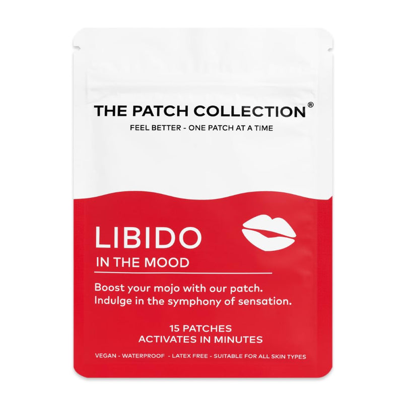 High Potency Libido Enhancer Patch | Ginseng, Tribulus Terrestris, L-Arginine, Fo-Ti | 100% Natural & Vegan, Latex Free (Pack of 15)