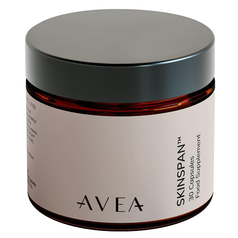AVEA SkinSpan™ - Skin Health Supplement with PhytoCellTec™ Md Nu, Hyaluronic Acid, Ceramosides™ & Niacin - Promotes a Healthy Skin & Reduces Appearance Of Fine Lines & Wrinkles - With 100% Vegan Ingre