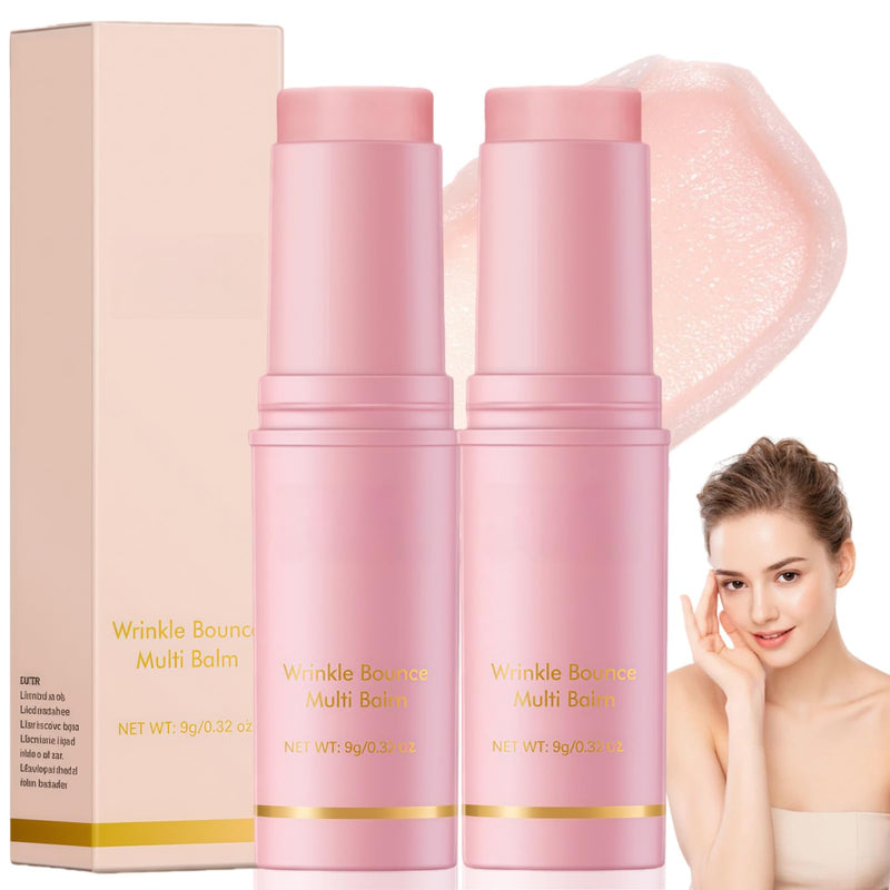 2PCS Wrinkle Multi Collagen Wand,Pure Collagen Wand,Collagen Wand Stick - Anti-Wrinkle Multi Balm & Moisturizer,Pure Collagen Stick for Face,Eye,Neck Wrinkles,All-in-One Moisturizing Collagen Balm 2