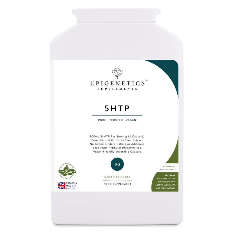5-HTP 100mg | 90 Vegan Capsules | L-5-HTP (from Griffonia Seed Extract) | 100mg 5-HTP Per Serving | Vegetable Capsules | 1 Capsule Daily (3 Month Supply)