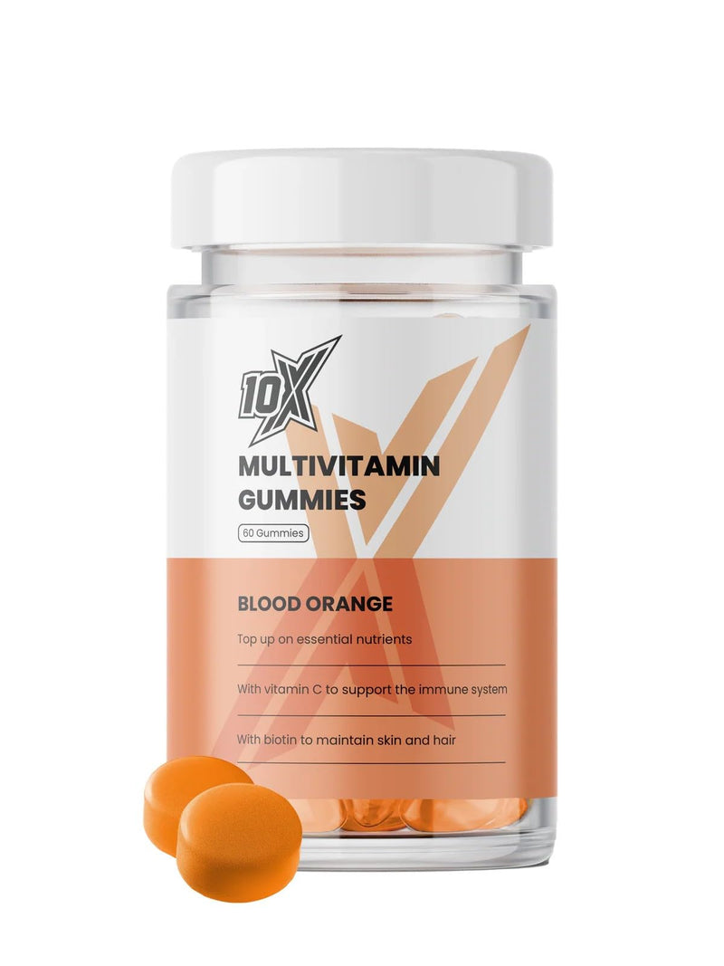 Daily Multivitamin Gummies – Blood Orange | High-Strength Vegan Vitamin | 9 Essential Vitamins & Minerals | Hair, Skin & Nails, Immune Support & Energy Boost | 60 Gummies