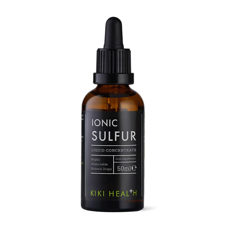 Ionic Sulfur Liquid Concentrate 50ml – Connective Tissue Structure & Mineral Support – High Absorption Sulfur Supplement Drops for Structural Compounds & Daily Mineral Balance, 85mg/Serving