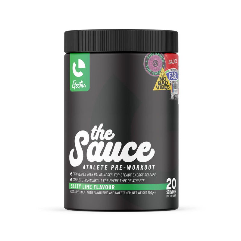 EFECTIV The Sauce Crossfit Pre-Workout | Sustained Energy, Electrolytes & Hydration | Strength, Endurance & Focus Formula for Functional Athletes 20 Servings (Salty Lime) Salty Lime