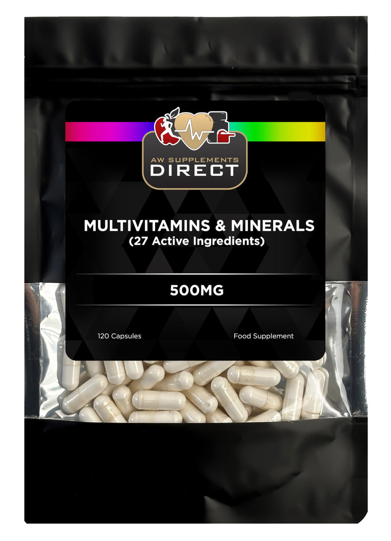 AW Multivitamin | 120 High Strength Multivitamin Tablets for Men & Women with 27 Active Ingredients Including Vitamin C, Magnesium, Potassium, Vitamin E & More | Non-GMO & Gluten Free | Made in the UK
