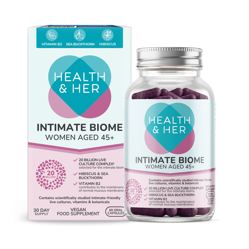 Health & Her Intimate Biome Women Aged 45+ - 60 Oral Capsules - 30 Day Supply 60 count (Pack of 1)
