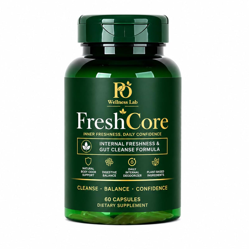 Body Deodorizing Supplement 60 Capsules, Internal Deodorant Chlorophyll Capsules, Natural Odor Control Chlorophyll Pills for Gut Health, Skin Health, Detox & Digestion Support