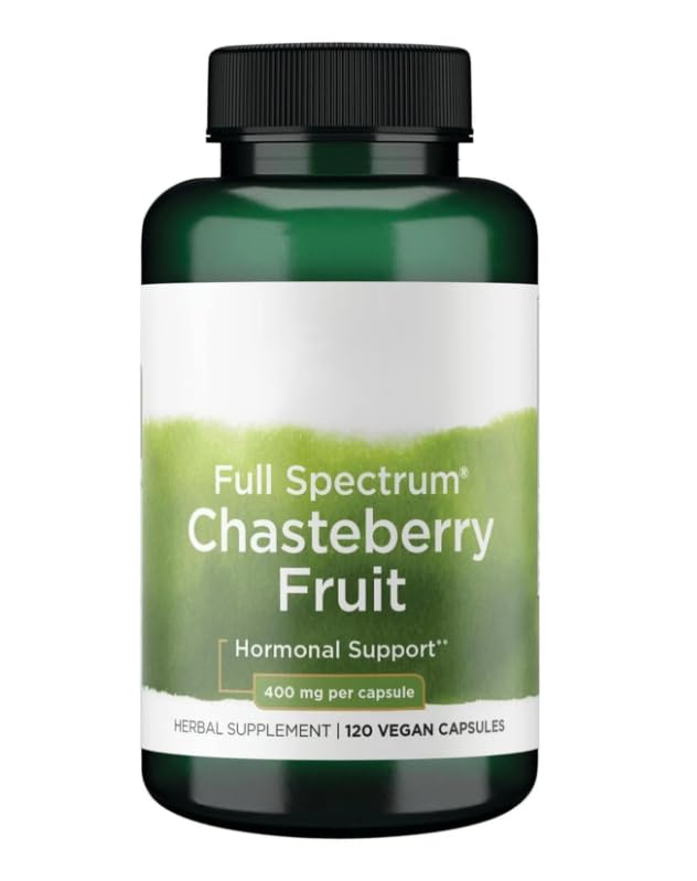 Chastebery Supplement 400mg, Non-GMO, Gluten-Free, 120 Vegan Capsules