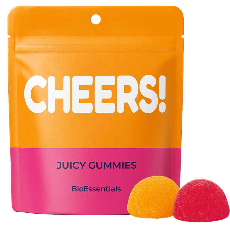Cheers! Pre-Game – Post-Celebration Recovery Gummies – 910mg DHM & Vitamin C – Liver & Antioxidant Support – Blue Ginger 120mg & Turmeric + B-Complex Zinc – 18 Individual Packs