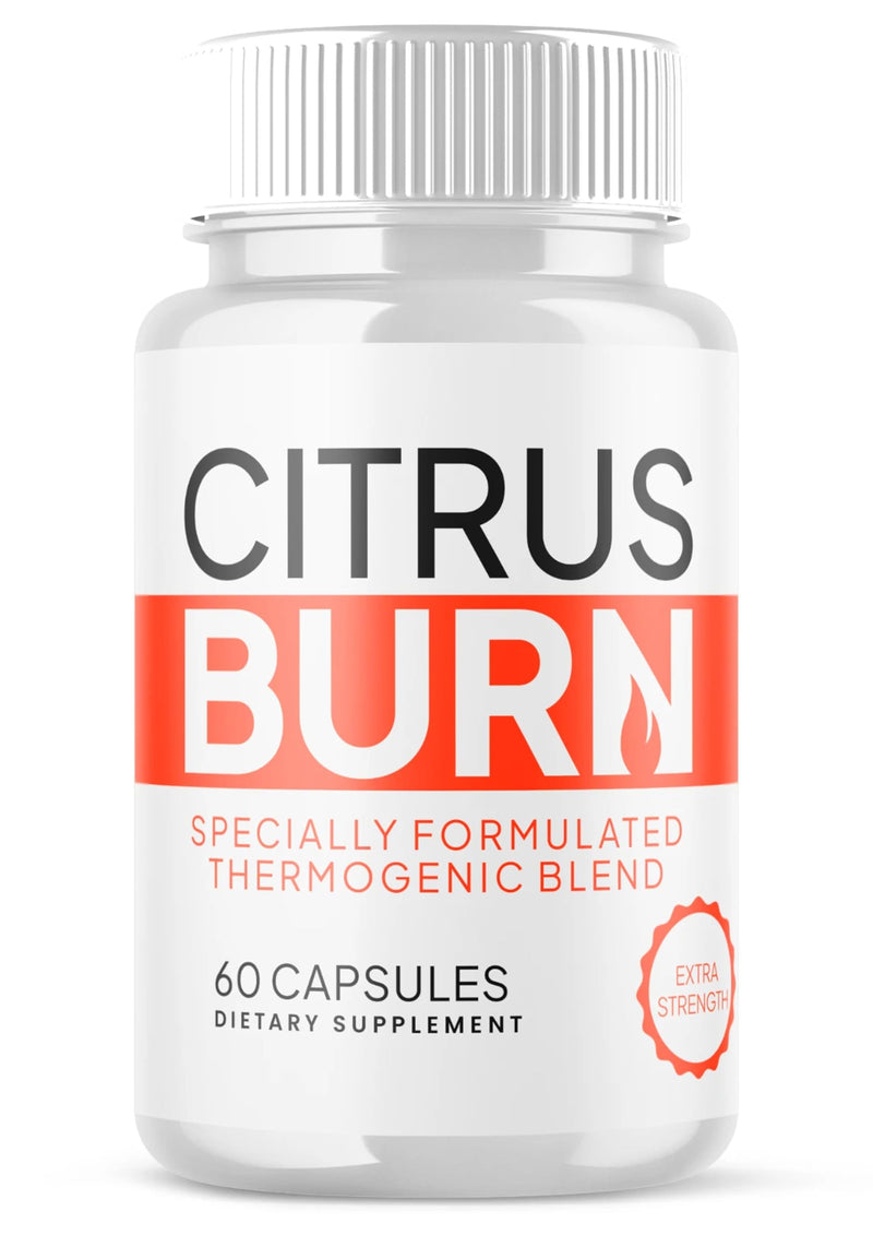 Citrus Burn Thermogenic Capsules – Metabolism Support Supplement with Citrus Extracts, Extra Strength Formula, 60 Capsules, Vegan Friendly