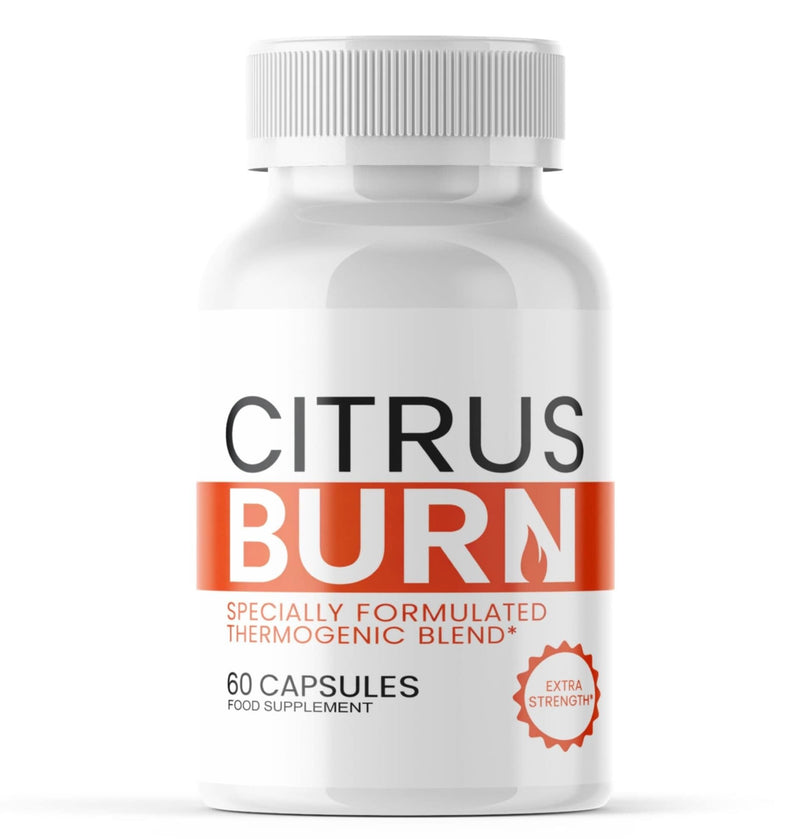 Citrus Burn - Thermogenic Blend Capsules – Extra Strength Formula – 60 Vegan Capsules – Food Supplement– Supports Metabolism & Energy - Vegan/New & Sealed
