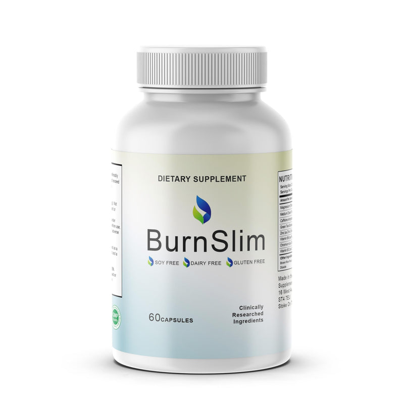 BurnSlim Metabolism Support Capsules – Clinically Researched Ingredients, Energy & Weight Management Support Supplement / 60 Capsules