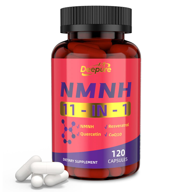 NMNH Supplement Boosts NAD+ Levels - NMNH Capsules with Resveratrol and Coenzyme Q10 Providing High Absorption and High Conversion Formula for Healthy Ageing and Metabolism Boost 120 Capsules