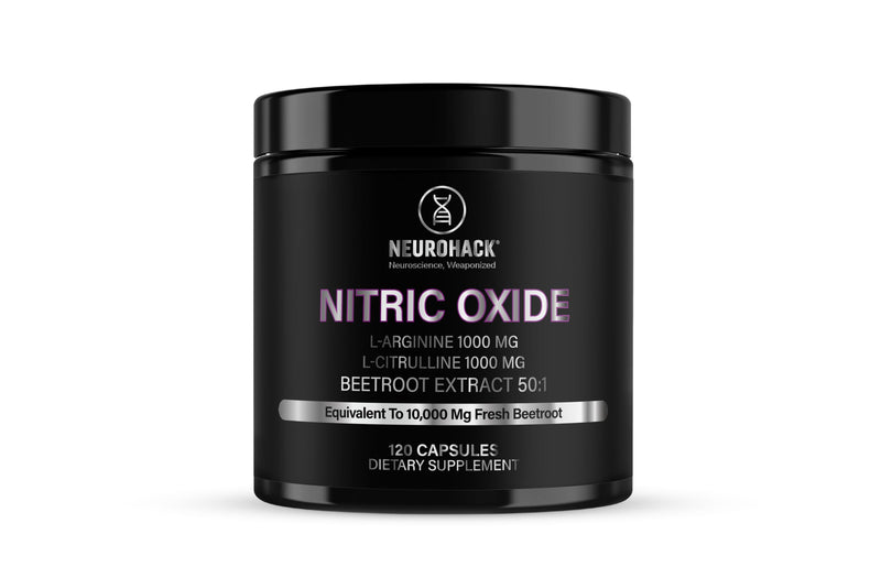 Nitric Oxide Capsules – Beetroot Extract 50:1 (10,000mg Equivalent), L-Citrulline 1000mg & L-Arginine 1000mg – Blood Flow, Circulation, Pump, Endurance, Libido & Vitality Support