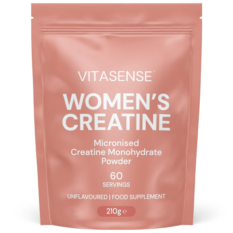 Women's Creatine Monohydrate Powder 210g – Unflavoured, 100% Pure Micronised Creatine for Women, Easy to Mix Creatine Powder for Strength, Performance & Active Lifestyle | 60 Servings