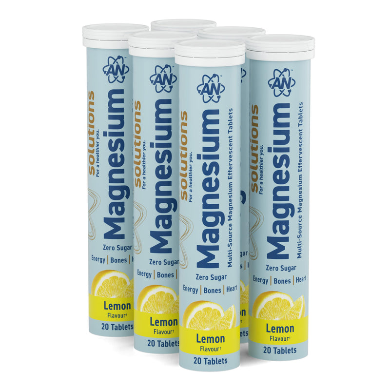 Applied Nutrition Solutions Magnesium Effervescent Tablets - 300mg Magnesium per Serving - 120 Effervescent Tablets, Zero Sugar, Supports Muscle Function & Reduces Tiredness - (Lemon) Lemon 120 count (Pack of 1)