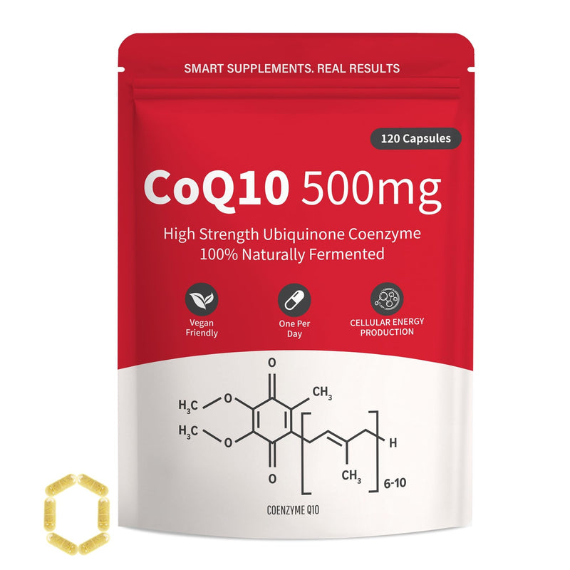 Liposomal ubiquitin CoQ10 500 mg 120 Capsules, Vegetarian Soft Capsules, Better Absorption of phosphatidylcholine, Dietary Supplement