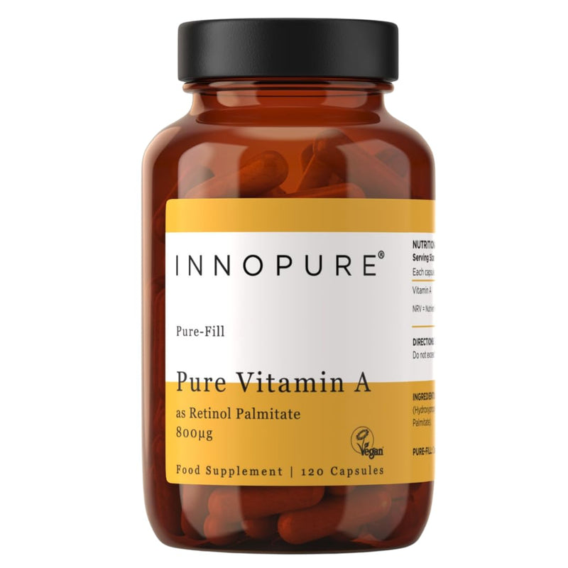 INNOPURE Vitamin A 800µg (No Fillers or Binders) Pure-Fill Supplement 120 Capsules