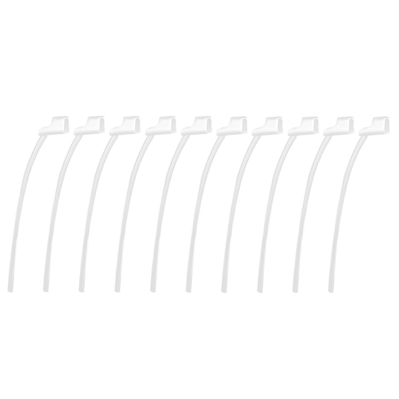10pcs Sports Lock for Oticon 85dB Hearing Aids, Secure Retention Tail Fixing Lock Replacement for Oticon Hearing Aid Accessories and Supplies (Transparent)