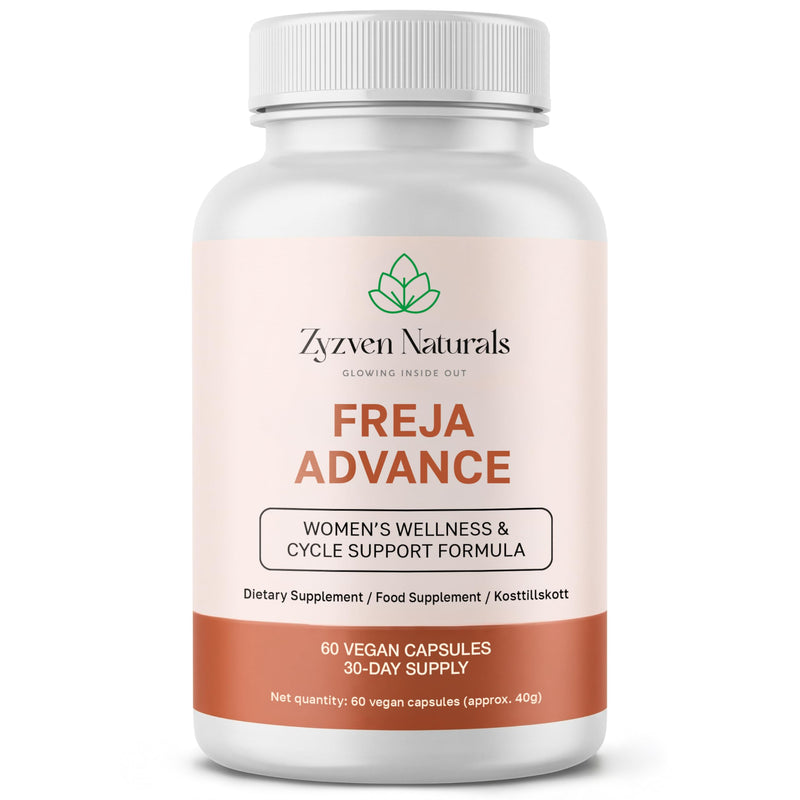 Zyzven Naturals Freja Advance – Women’s Botanical Supplement with Myo-Inositol, Chaste Berry, Shatavari, NAC, Turmeric & Zinc – Hormonal & Metabolic Support – Vegan Capsules – 60 Capsules