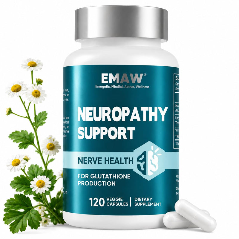 Nerve Savior for Neuropathy, 120 Capsules with 600mg Alpha Lipoic Acid, Benfotiamine & B12, for Discomfort in Feet, Hands, Legs, Back & Neck