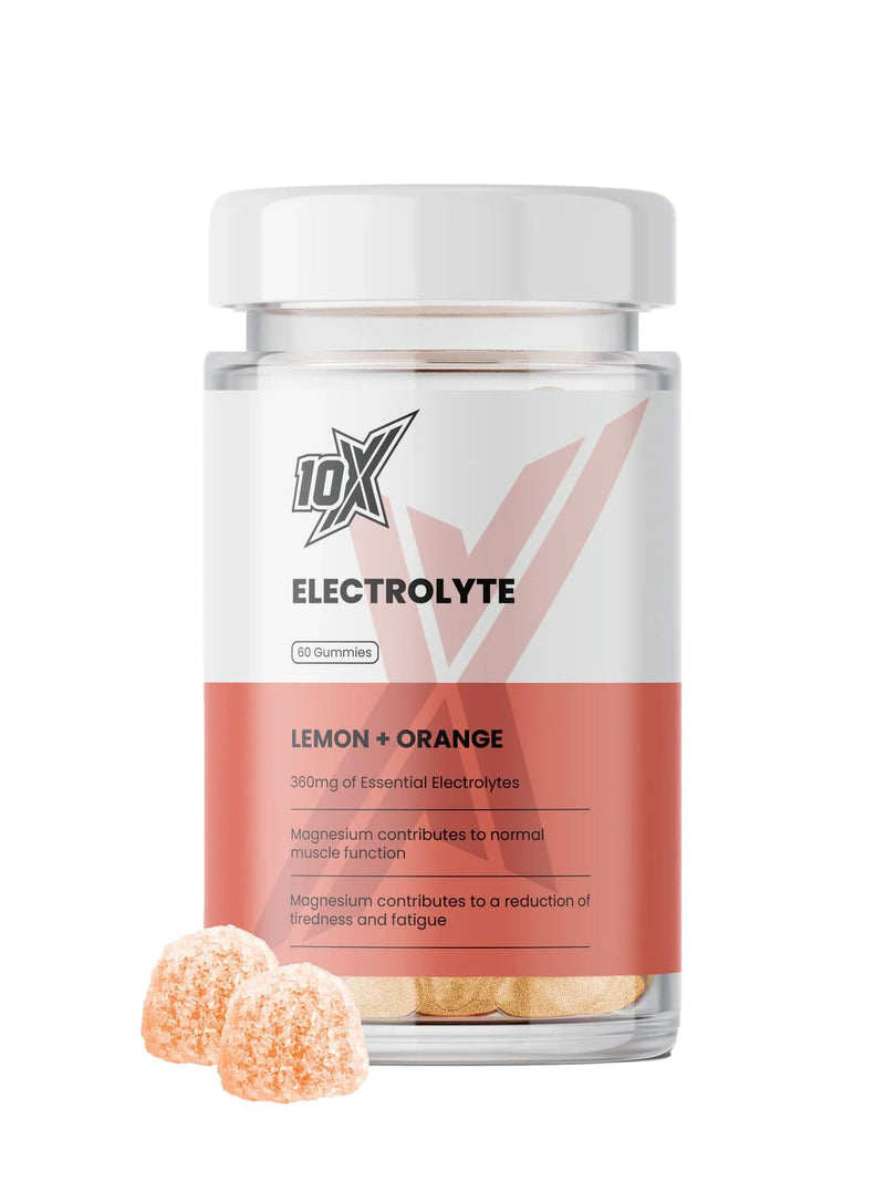Electrolyte Gummies - Orange & Lemon Flavour | 360mg Electrolytes Per Serving | Hydration, Muscle Function & Cramp Support | Vegan, Halal | No Artificial Colours or Flavours