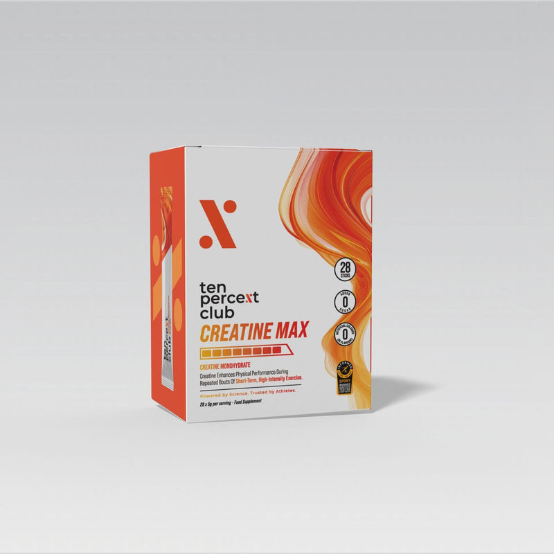 Creatine Monohydrate Powder Sachets (28 Sachets) - Pure Creatine Powder for Strength, Muscle and Recovery - 5g Per Serving by Ten Percent Club