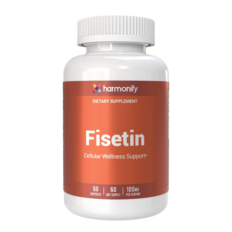 Fisetin 100 mg Capsules – Premium Fisetin Supplement from Cotinus Coggygria, 60 Vegan Capsules, 60 Day Supply