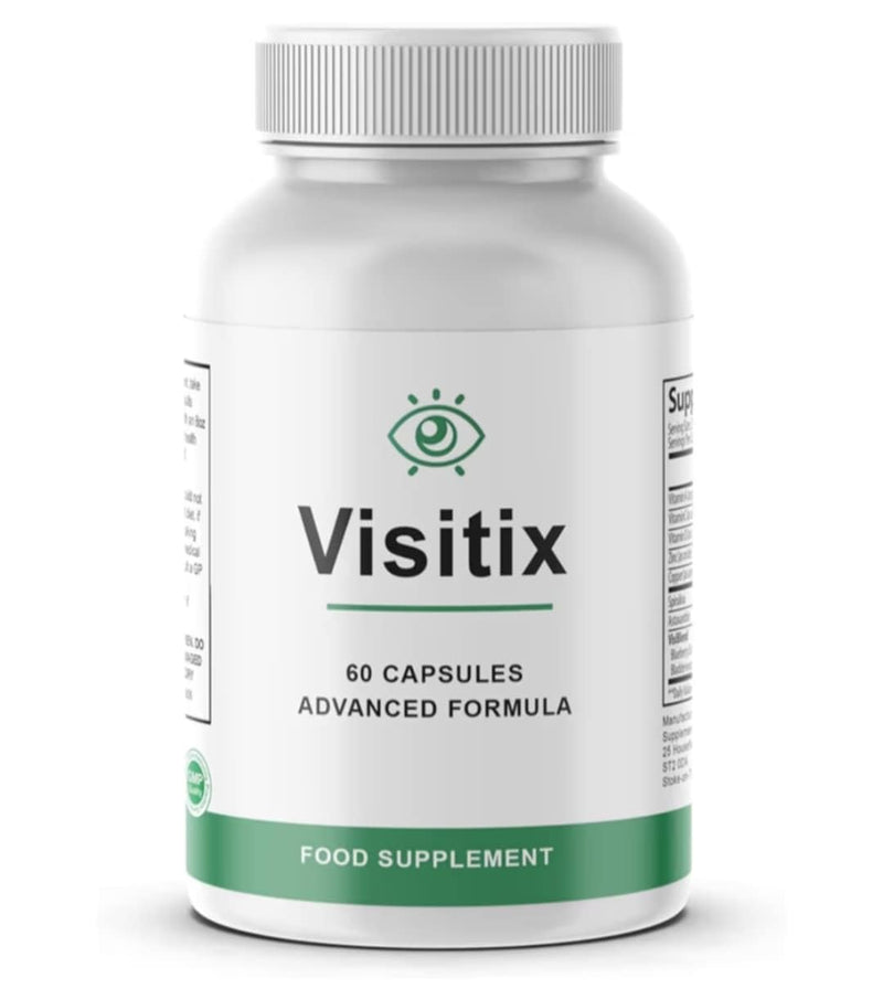VisitiX Vision Support Supplement – Advanced Eye Health Formula with Lutein, Zeaxanthin & Vitamin A – Supports Normal Vision & Eye Health – 60 Capsules | UK-Made Supplement 60 Capsules