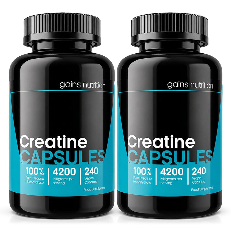 GN Creatine Capsules | 480 Creatine Monohydrate Capsules for Men & Women | High Strength 4200mg Creatine-Monohydrate Per Serving | Non-GMO, Gluten & Filler Free 480 count (Pack of 1)