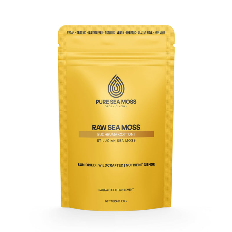 Raw Dried Sea Moss 100g | Pure Sea Moss Organic-Vegan, for Homemade Sea Moss Gel