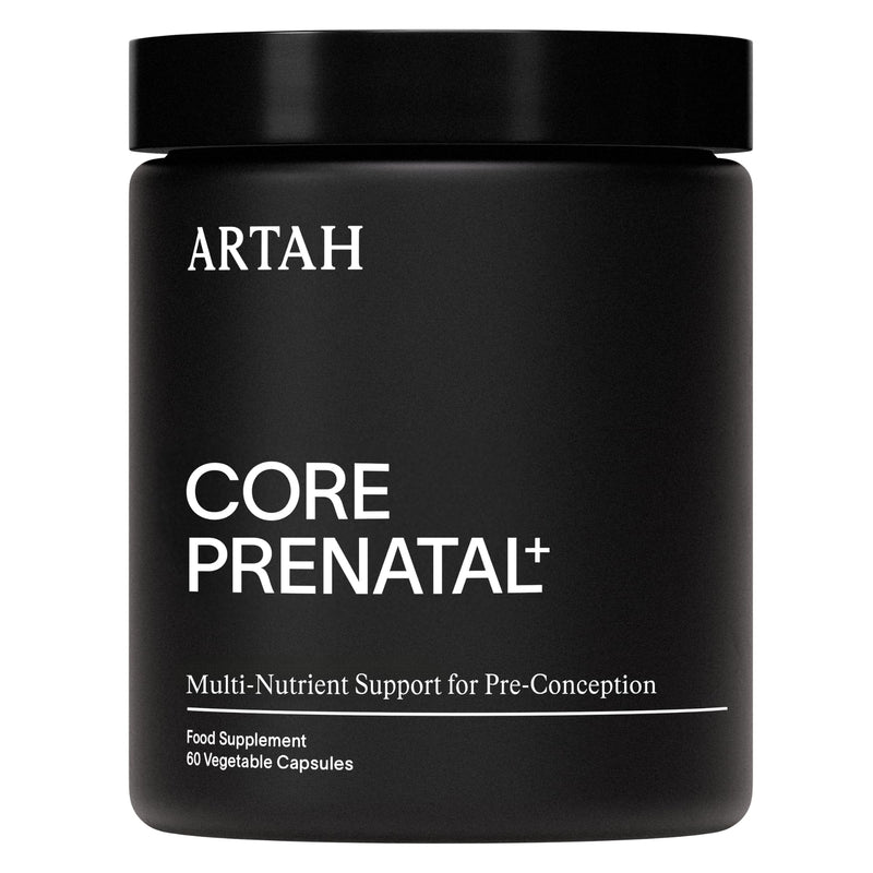 ARTAH Core Prenatal+ – Advanced Pre-Conception Supplement with Folate, CoQ10, Choline & Inositol – Supports Fertility, Egg Quality, Hormone Balance & Early Foetal Development – 30 Day Supply