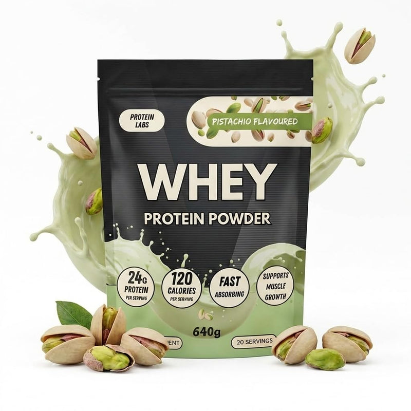 Whey Protein Powder – Fast Absorbing Whey Protein for Muscle Building & Recovery, 24g Protein Per Serving, Low Calorie Protein Shake, 20 Servings (640g) (Pistachio) Pistachio