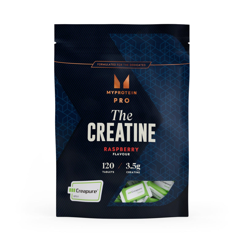 Myprotein The Creatine (Creapure®) Chewable Tablets | 120 Tablets (30 Servings) | Creatine Monohydrate in Easy-Chew Tablet | Supports Strength, Power & High-Intensity Performance (Raspberry) Raspberry