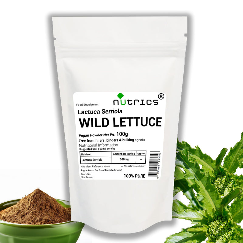 100g Wild Lettuce ARUGULA Lactuca Extract Vegan Powder - Bitter, Strong, 100% Pure, no fillers, Binders or Bulking Agents (100g)